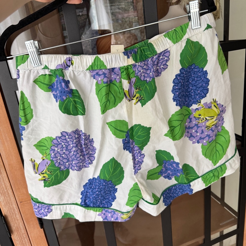 Printfresh Hydrangea Hideaway Pajamas Shorts Slee… - image 3